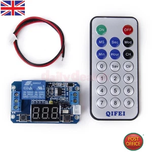 12 V LED Digital Programmierbare Timer Relaisschalter Modul + IR Fernbedienung - Bild 1 von 1