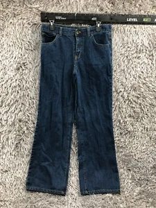 Circo Wide Leg Jeans Boys Size 16 Husky Blue Adjustable Waist Dark Wash - Picture 1 of 13