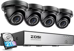 ZOSI 8 Channel 4K PoE Home Security 5MP IP Camera System Weatherproof Night 2TB - Picture 1 of 9