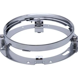 7" inch Chrome Headlight Ring Mounting Bracket Adaptor For Jeep Wrangler JK CJ - Picture 1 of 5