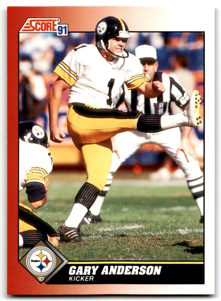 1991 Score Gary Anderson Pittsburgh Steelers #121 - Image 1 of 2