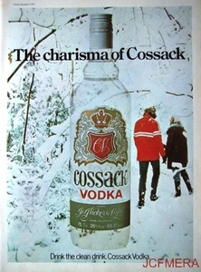 1977 'Cossack' Vodka Advert #9 - Original Print (Winter Snow) AD - Foto 1 di 1