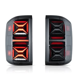 VLAND LED Tail Lights For 14-18 Chevy Silverado 1500 Clear Lens Rear Lamp A Pair - Picture 1 of 7