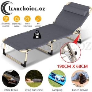 Single Bed Foldable Heavy Duty 1200D Oxford Fabric Stainless Steel Frame 4 Mode - Picture 1 of 12