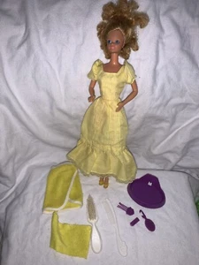 Barbie Magic Curl 1981 con Accesorios #3856 Muñeca Era Superstar Vestido Vintage Años 80 - Imagen 1 de 11