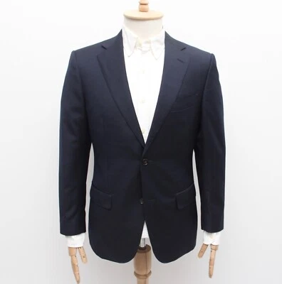 Abrigo Blazer Chaqueta Deportivo Para Hombre SUITSUPPLY Lana Pura Rayas 48 US38 Azul Marino Oscuro Foto 1 de 4