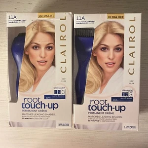2 HTF Clairol Root Touch-Up Permanent Hair Color 11A Ultra Light Ash Blonde - Picture 1 of 2