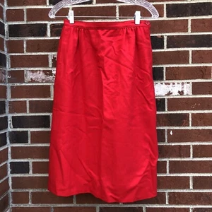 pendleton wool skirt Red Size 10 MIDI Vintage Lined - Picture 1 of 5