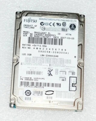 Fujitsu 120 GB IDE/PATA 2.5" MHV2120AH Internal Laptop Hard Drive - Image 1 of 4