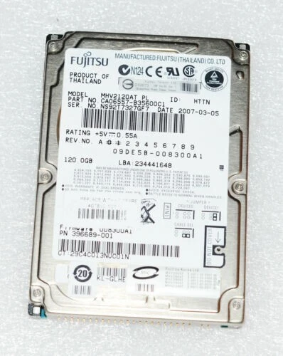 Fujitsu 120 GB IDE/PATA 2.5" MHV2120AH Internal Laptop Hard Drive - Image 1 of 4