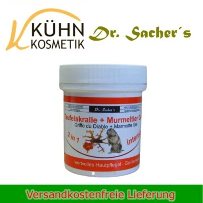 Dr. Sachers Teufelskralle Murmeltier Gel Creme 125ml Hautpflege Massage Gel
