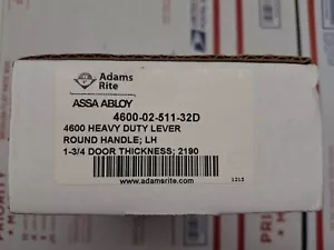 Adams Rite 4600-02-511-32D Lever Assa Abloy Stainless Steel - Picture 1 of 5