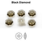 Genuine PRECIOSA 438 52 301 Loch Flower Sew-On Stones Crystals with 1 Hole