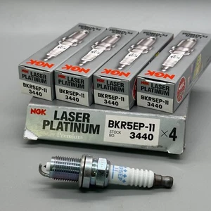 4 Pcs NGK 3440 / BKR5EP-11 Spark Plug - Laser Platinum Made In Japan - Picture 1 of 1