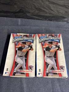 2 New Unopened  MLB 2002 Showdown Two- Player Starter Set Box Slight Ding Minor - Picture 1 of 7