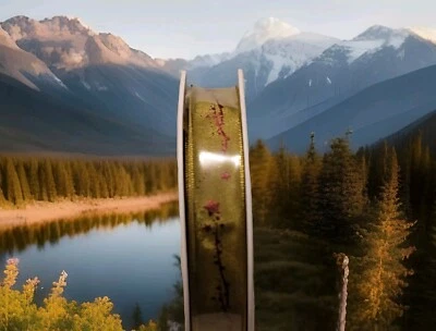 Olive Green W/red Star Design Wired  ribbon  5/8" By 25M/ 82FT made in France - Image 1 of 4