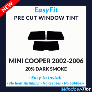 EasyFit Static Pre Cut Window Tint For Mini Cooper 2002-2006 - 20% Dark Rear