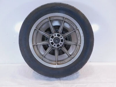 Harley Davidson Dyna Softail & Sportster 883 & 1200 Cast Rear Wheel Rim & Tire - Image 1 of 4