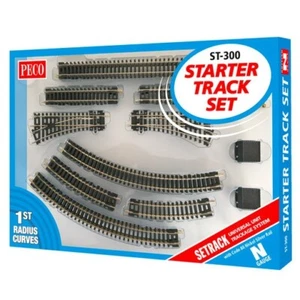 PECO ST-300 Starter Track Set 1st Radius Curves Setrack N Gauge Track - C - Picture 1 of 6