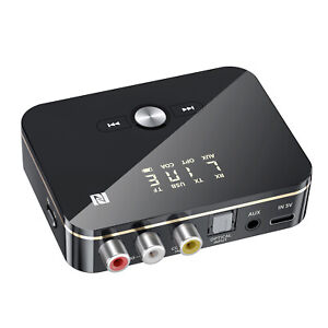 LED Display NFC Bluetooth 5.0 Transmitter Receiver Remote Control Type-C Adapter