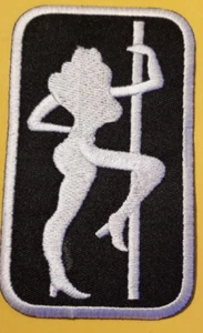 STRIPPER ON POLE Embroidered Patch approx 2.25X4" - Picture 1 of 2