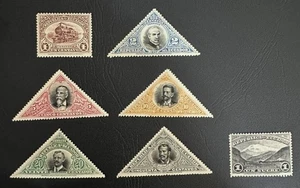 Francobolli Ecuador #174-180 M-OG-H alcuni senza gomma set completo - Foto 1 di 2