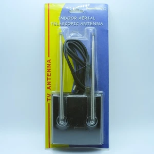 Indoor TV Aerial Telescopic Antenna – VHF/FM 75 Ohm – Compact & Easy Setup - New - Picture 1 of 2