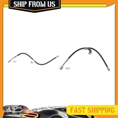 Sunsong Brake Hose 2x For GMC G3500 1983-1996 Chevrolet G30 1983-1995 - Image 1 of 4