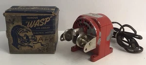 Vintage 1947 WASP Air-Cooled Electric Motor B-136 Working w/Original Box *READ* - Picture 1 of 12
