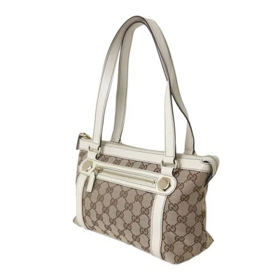 GUCCI Gucci handbag GG canvas brown x white 152458 ES - Image 1 of 4