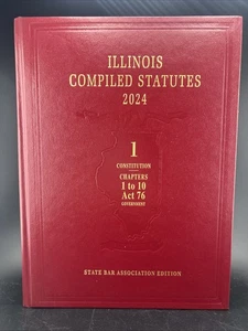 Illinois compiled statutes 2024 1 Chapters 1 to 10 Act 76 Star Bar Association - Picture 1 of 4