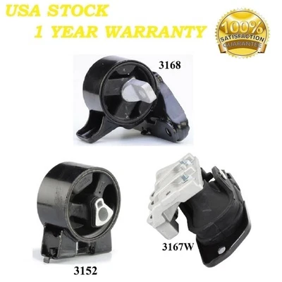 3 PCS MOTOR & TRANS MOUNT FIT 2009-2010 Chrysler Sebring 3.5L - Auto Trans - Image 1 of 4
