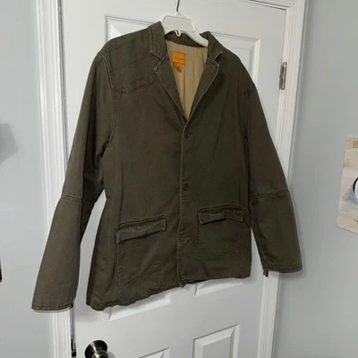 Field & Stream Canvas Cotton Jacket Sz XL Elbow Patch Pockets Blazer Coat NWOT  - Image 1 of 4