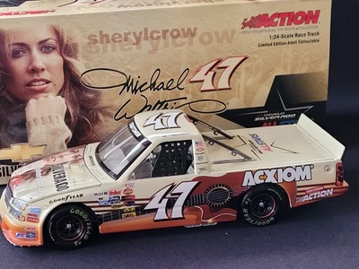 2004 Michael Waltrip #47 Acxiom/Sheryl Crow Silverado 1:24 Action NASCAR Diecast - Image 1 of 4