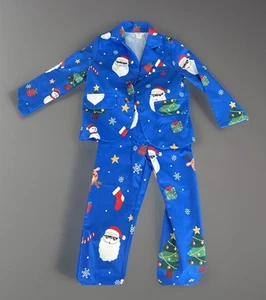 Kids Boys Santa Claus Suit Jacket Holiday Christmas 5T Blue Tree - Picture 1 of 4