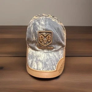 Vintage DODGE CAP HAT ADJUSTABLE CAMOUFLAGE CAMO MOSSY OAK - Picture 1 of 5
