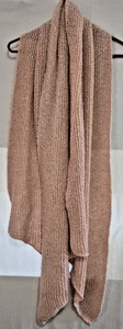 Steve Madden Schal 90" cm lang Raute super weich flauschig rosa beige Strick Herbst - Bild 1 von 10