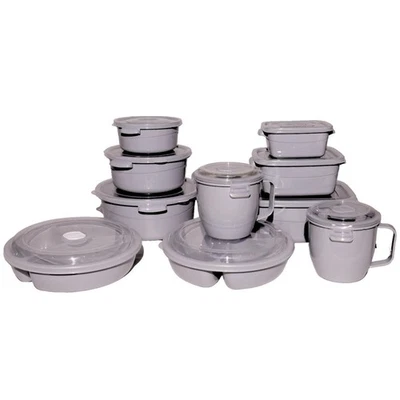 Mikrowellenteller mit Deckel Mikrowellen Töpfe Schüssel Geschirr Suppentopf Dose - Bild 1 von 4