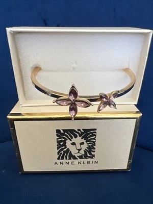 Anne Klein手链花石手镯金色  — 第 1/4 张图片