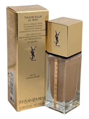 Yves Saint Laurent Touche Eclat Le Teint BD30 Warm Almond Foundation 0.84oz/25ml - Image 1 of 4