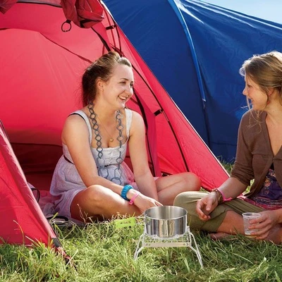  Graticola Per Barbecue Griglia Pieghevole Grill Rack Pentole Da Campeggio - Image 1 of 4