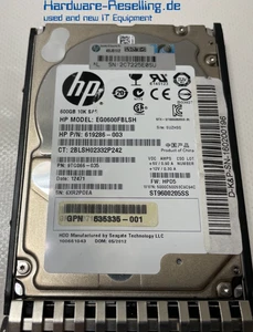 Seagate HP 600GB 10K 2,5" SAS-2 6G 619286-003 613922-001 635335-001 EG0600FBLSH - Bild 1 von 3