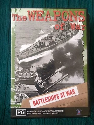 THE WEAPONS OF WAR – BATTLESHIP AT  WAR – DVD  R-4, LIKE NEW, FREE POST   - Image 1 of 2
