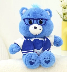 Care Bears Grumpy Bear Wearing Varsity Jacket And Glasses 13 Inch Plush Toy Nwt - Picture 1 of 1