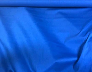 POPLIN SHEETING POLYCOTTON FABRIC SOLID ROYAL BLUE MED WEIGHT 6 OZS. BY THE YARD - Picture 1 of 3