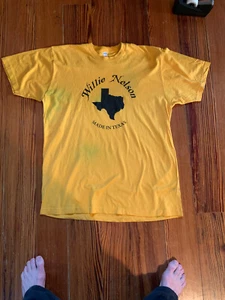 CAMISETA PROMOCIONAL WILLIE NELSON ~ CANCIONES HIP-O RECORDS - Imagen 1 de 3