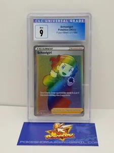 Pokemon 2021 CGC 9 Sword & Shield Fusion Strike Schoolgirl SR 277/264 - Picture 1 of 4