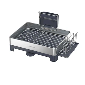 SONGMICS Large Dish Drying Rack, Premium Stainless Steel Dish Rack with Rotatabl - Picture 1 of 6