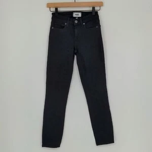 Paige Verdugo Crop Black Mid Rise Ultra Skinny Jeans Gr. 23 - Bild 1 von 12