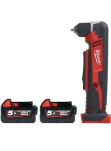Milwaukee C18RAD 18V Cordless Right Angle Drill With 2 x 5.0Ah Batteries - Picture 1 of 3